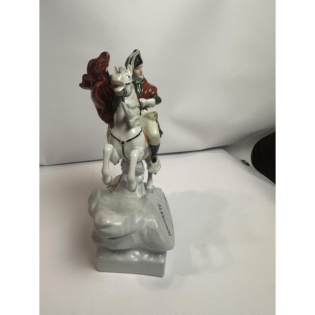 Porcelain Napoleon in the Alps Figure from Vitre Alsbach, Saxony For Sale - Image 4 of 6