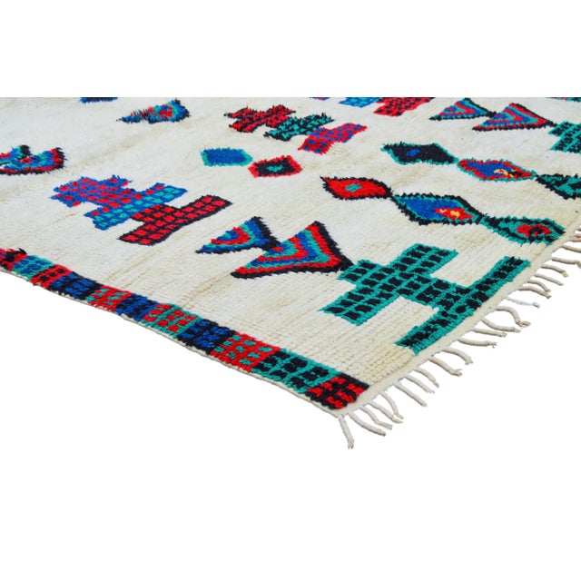 Mid 20th Century Vintage Moroccan Rug - 7'5'' X 4'7'' For Sale In New York - Image 6 of 13