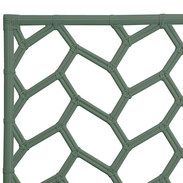 David Francis Silas Standard Bed Queen - Evergreen For Sale - Image 4 of 12