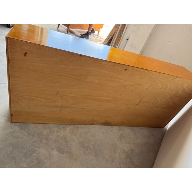 Vintage Solid Birch Wood Bookcase Shelf For Sale - Image 11 of 12