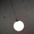 White 1960s Mid Century Modern Large Globe Pendant Light Blown Milk Glass by Lite Trend of La Palma Ca For Sale - Image 8 of 12