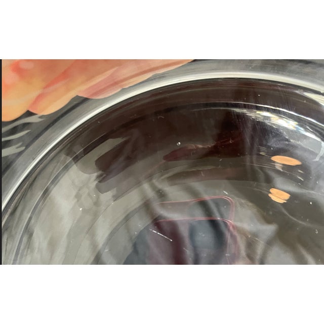 1990s Etched Glass Bowl With Lobsters For Sale - Image 10 of 10