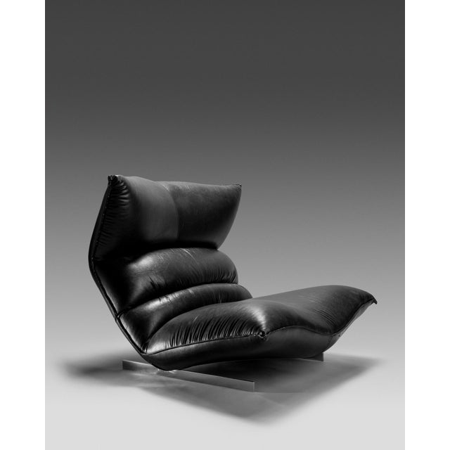 Vittorio Varo, 'Canestrari' lounge chair made by 1P in the 1970s. The armchair features a large polyurethane cushion,...