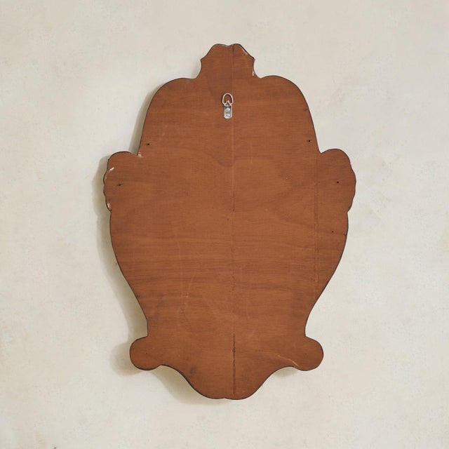Glass Italian Art Deco Venetian Wall Mirror with Floral Motifs, 1930s For Sale - Image 7 of 7