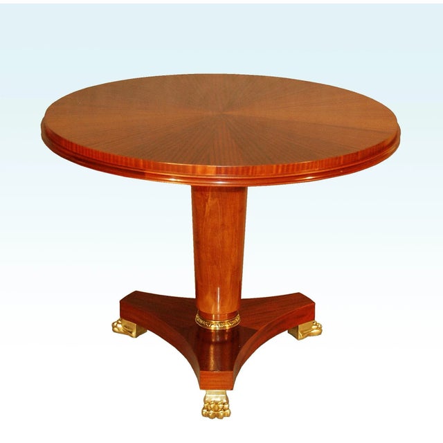 Pedestal Table with Claw Feet, 1940s For Sale - Image 12 of 12