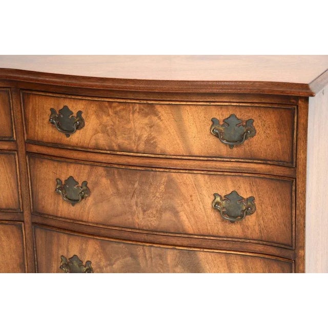 Brown Georgian Style Chest of Drawers, 1930s For Sale - Image 8 of 10