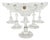 Vintage Czechoslovakian Crystal Champagne Glasses Set, 1970s, Set of 6 For Sale
