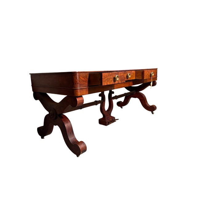 Antique Mahogany Desk, 1800s For Sale - Image 4 of 5