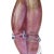 Murano Vintage Sommerso Pink Gold Flecks Italian Art Glass Male Female Farmer Figure Sculptures - A Pair For Sale - Image 9 of 10