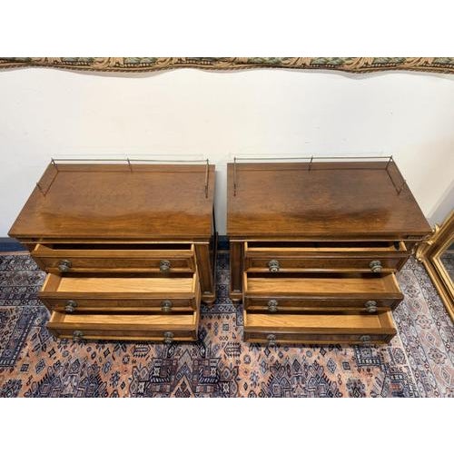 Vintage Walnut Nightstands from Karges, Set of 2 For Sale - Image 9 of 11