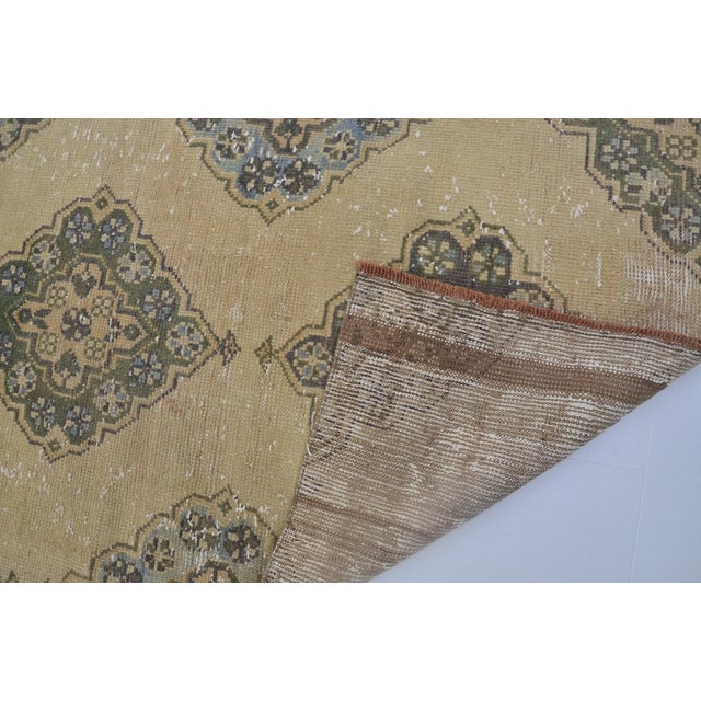 1960s Biege Turkish Ethnic Rug For Sale - Image 10 of 10