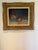 Very nice oil on board fruit and wine bounty painting. Rich velvet drapes the back ground. Nice carved wood frame with...