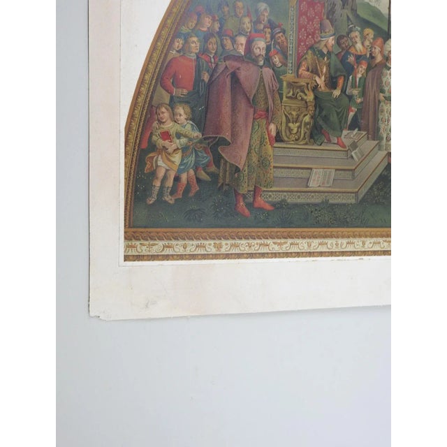 Late 19th Century Arundel Society Chromolithograph of St. Catherine of Alexandria For Sale - Image 4 of 9