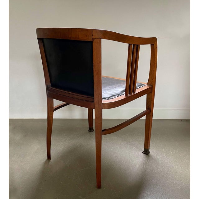 Wood Vienna Secession Art Deco Chair, Austria, 1900s For Sale - Image 7 of 17