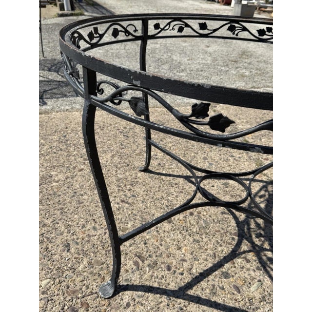 Mid 20th Century Salterini Style Wrought Iron Garden Patio Dining Set by Florentine Craft Studio For Sale - Image 14 of 18