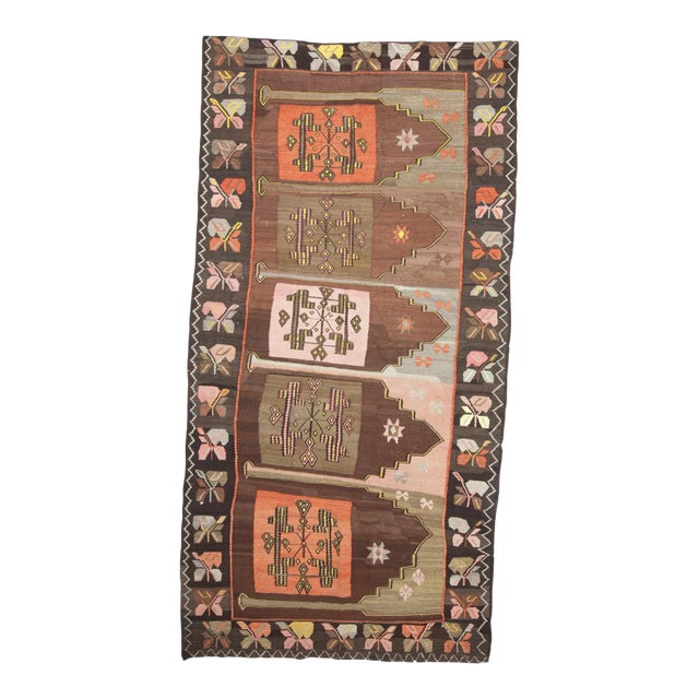Vintage Turkish Kilim Rug For Sale