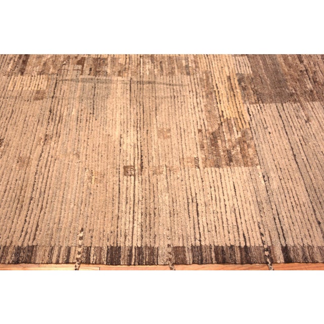 Gorgeous Large Earthly Tones Trendy Modern Area Rug, Country of Origin: Central Asia, Circa date: Modern Rugs