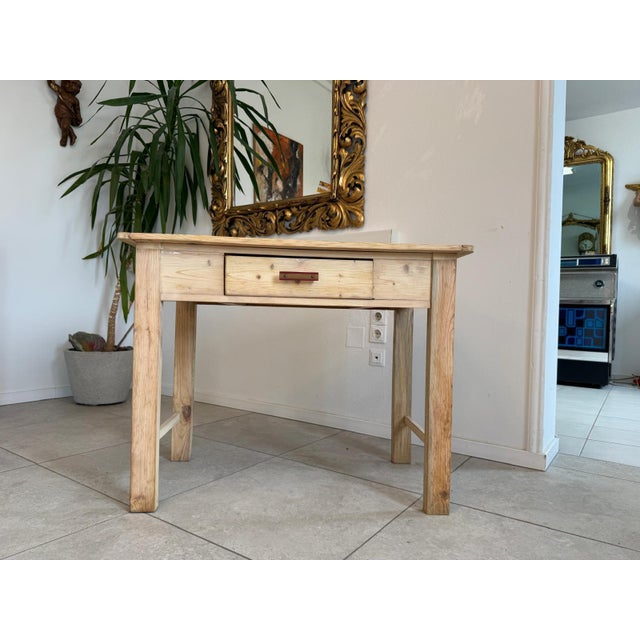 Biedermeier Farmhouse Side Table For Sale - Image 3 of 10