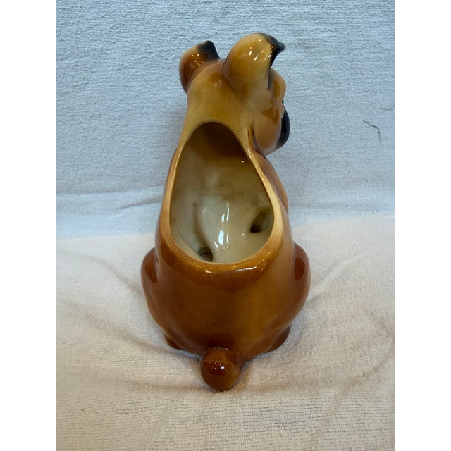 1940s Porcelain Boxer Planter For Sale In Los Angeles - Image 6 of 11