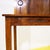 Wood Wooden Vanity Table with Mirror and Green Fabric Top For Sale - Image 7 of 14