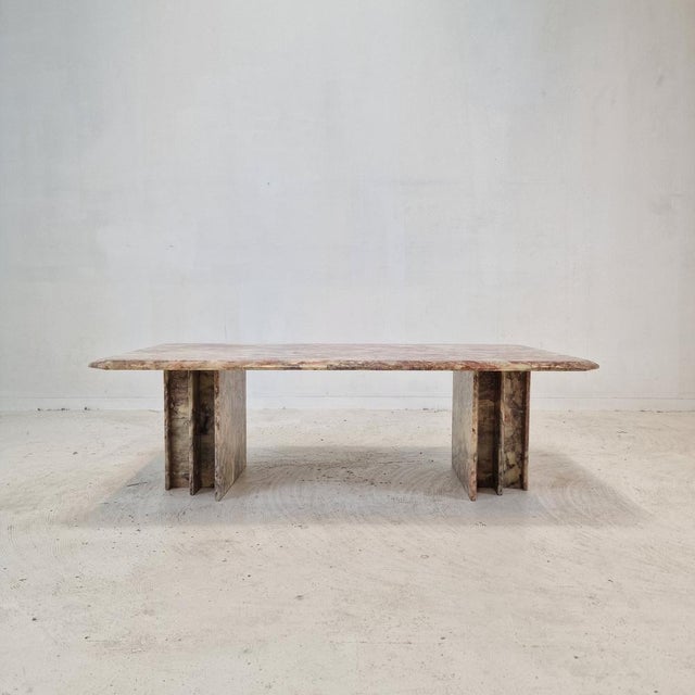 Italian Marble Coffee Table, 1980s For Sale - Image 10 of 16