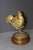 Gilt bronze rooster on a turned wooden base, late 19th century, in very good condition.