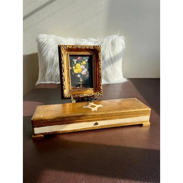 Reuge Sainte Croix Swiss Vintage Wooden Big Florentine Music Box, Numbered - It Plays the Song “Lullaby” by Wolfgang Amadeus Mozart For Sale - Image 4 of 10