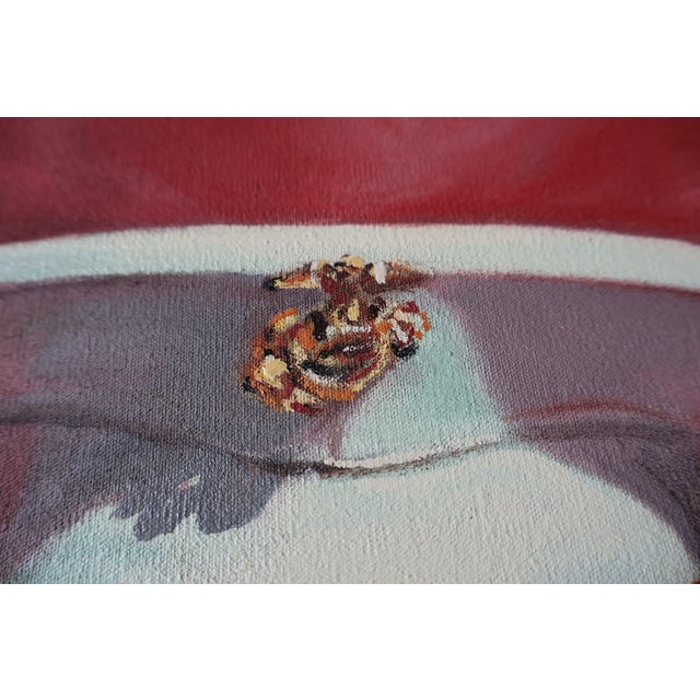 Late 20th Century Jorge Sepulveda Diaz Signed Original Usmc Regalia Still Life Painting, Framed For Sale - Image 9 of 18