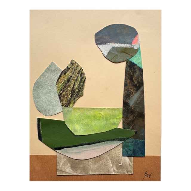 "Magic Still Exists 6" Original Mixed-Media Collage on Paper by Zac Woodiel For Sale