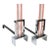 Andirons French Art Deco Chrome & Glass For Sale - Image 12 of 12