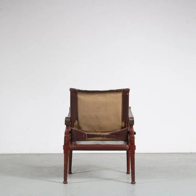 British Safari Chair from Hayat Brothers, 1960s For Sale - Image 6 of 12