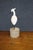 Hand-Carved White Heron Sculpture on Natural Wood Base by Roe For Sale In Philadelphia - Image 6 of 9