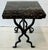 Beautiful antique hand made wrought iron table. 1 5/8” thick marble top. Very heavy.