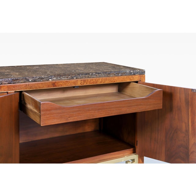 Mid-Century Modern Burl Wood Credenza by William Doezema for Mastercraft For Sale In Los Angeles - Image 6 of 12