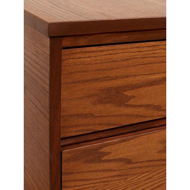 Chestnut Mid 20th Century Oak Writing Desk For Sale - Image 8 of 10
