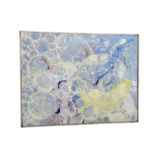 Vintage 1970s Bubbles Painting For Sale