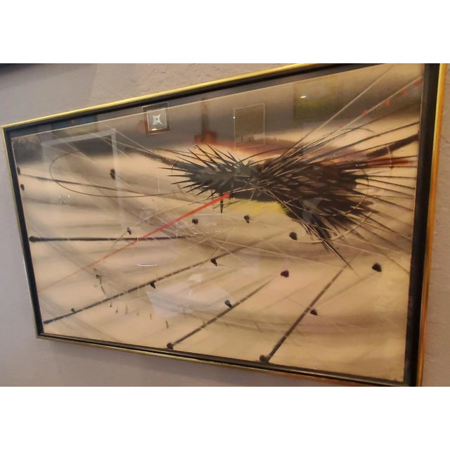 Black Mid 20th Century Philipp Weichberger Mid-Century Modern Abstract Gouache Painting Collection - Set of 4, Framed For Sale - Image 8 of 12