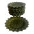 1960s Mid Century Modern Secla Majolica Portugal Lemon Leaf Green 8” Salad Plates Set of 12 For Sale