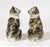 Staffordshire Pair of Staffordshire Pottery Seated Calico Cats For Sale - Image 4 of 7