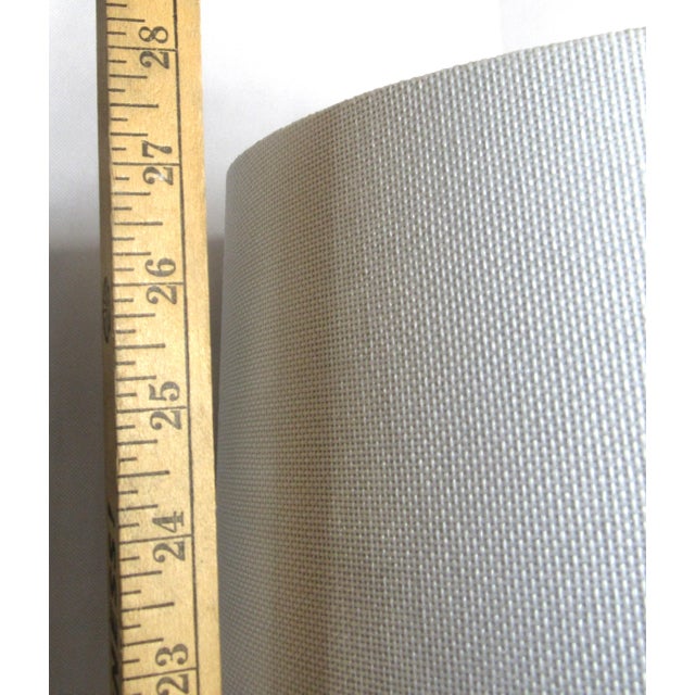 Early 20th Century Vintage Brushed Nickel Table Lamp With Shade For Sale - Image 5 of 11