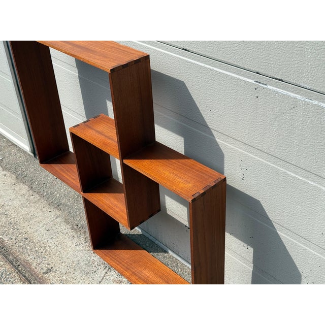 Danish Sculptural Teak Shelf, 1968 For Sale - Image 6 of 9