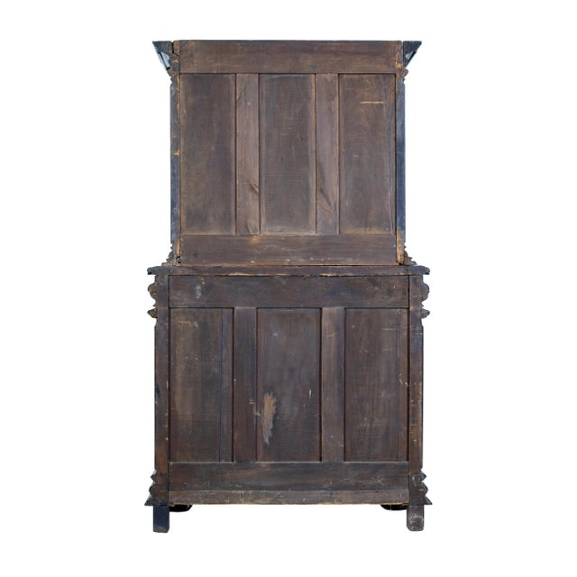 Mid 19th Century French Carved Walnut Cabinet, 1850s For Sale - Image 5 of 10