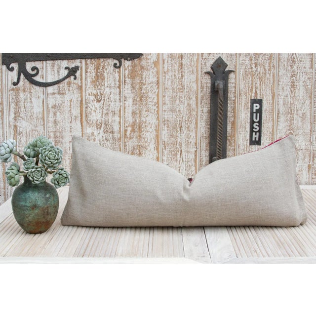 Textile Antique Harita Sindh Silk Pillow For Sale - Image 7 of 9