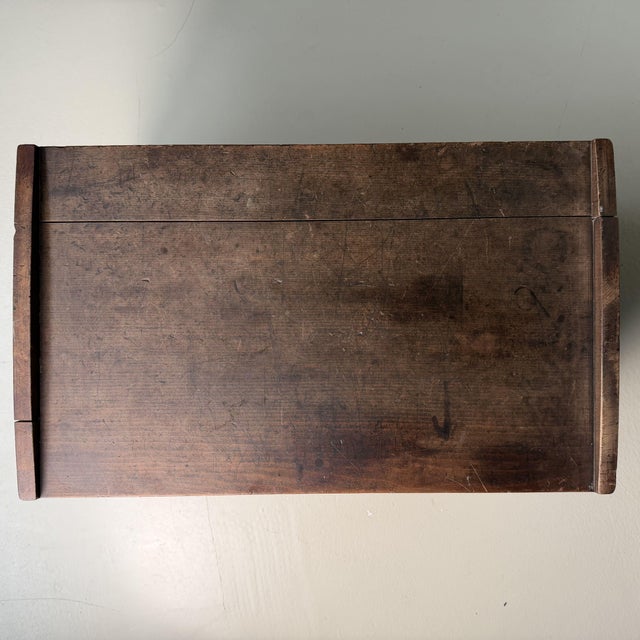 Small Japanese Minimalist Writing Table with Drawer, 1920s For Sale - Image 10 of 13