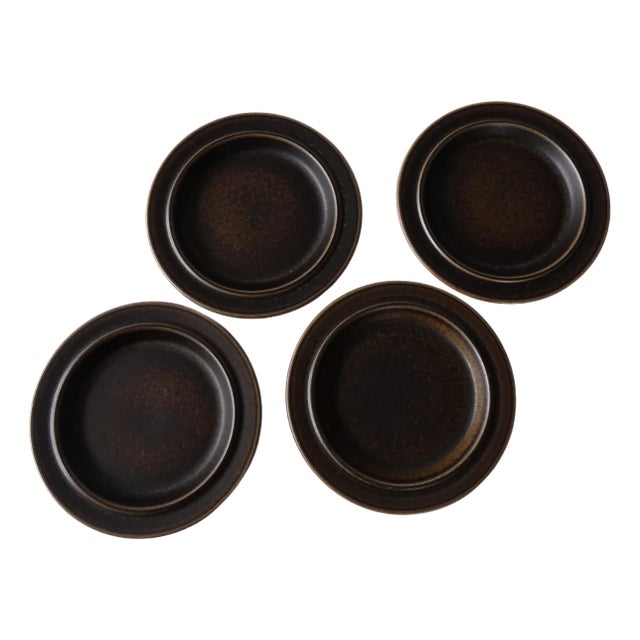 Small Plates by Ulla Procope for Ruska, 1960s, Set of 4 For Sale