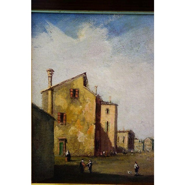 De Momi, Landscape View of Venice, 20th Century, Oil Painting on Canvas, Framed For Sale - Image 4 of 11
