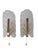 Metal Wall Lights Acanthus Leaf by Orrefors and JBS Fagerlund and Carl Fagerlund, Sweden, 1960s, Set of 2 For Sale - Image 7 of 16