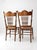 Antique Victorian Pressed Back Cane Seat Chairs Pair For Sale - Image 12 of 17