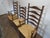 Pennsylvania House Solid Cherry Set of Six Ladder Back Rush Seat Chairs. For Sale - Image 6 of 10