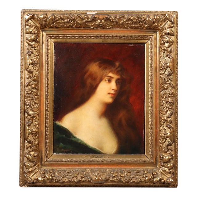 Edouard D'Otemar, Untitled, Oil on Panel, Framed For Sale